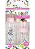 Bebsi Cam Biberon Seti (250ML+125ML) - Pembe 1