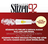 Süzen92 Sigara Ağızlığı Filtresi Klasik 1200'lü Ekonomik Paket 2 Adet Taşıma Kutusu Hediyeli