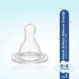 Silikon Biberon Emziği Az Akış No:1 0-6 Ay