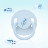 Wee Baby Pure Yuvarlak Uçlu Kauçuk Emzik No:1 - MAVİ