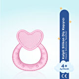 Wee Baby Kalpli Silikon Diş Kaşıyıcı - PEMBE