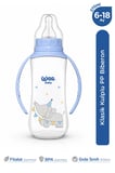 Wee Baby Klasik Kulplu PP Biberon 270 ml Mavi 6-18 Ay