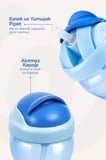 Wee Baby Pipetli Bardak 350 ml Mavi 6+ Ay