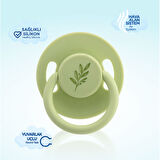 Pure Yuvarlak Uçlu Kauçuk Emzik No:2 Yeşil 6-18 Ay