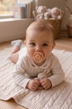 Wee Baby Pure Yuvarlak Uçlu Kauçuk Emzik 0-6 Ay Somon