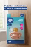 Wee Baby Pure Yuvarlak Uçlu Kauçuk Emzik 18+ Ay Somon