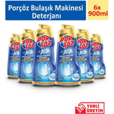 Porçöz Bulaşık Makinesi Deterjanı 900 ml (6 Adet)
