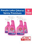 Porçöz Leke Çıkarıcı Sprey Premium 750 ml x 4 Adet