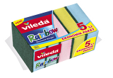Vileda bulaşık süngeri raınbow 5'li