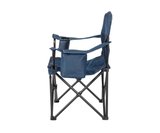 ÇELİK KATLANIR KAMP SANDALYESİ XXL KING SIZE – Lacivert, 150 kg Kapasiteli, Güçlü ve Pratik – Buzluk, Termal Bardaklık, Dolgulu Kolçak, PVC Kaplama, Taşıma Çantası