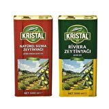 Kristal Naturel Sızma ve Riviera Zeytinyağı 5 litre 2 li Set