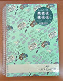 Faber Castell 160 sayfa 3+1 spiralli sert kapak ayraçlı defter