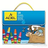 ADEL Çantalı Pastel Boya 18 Renk