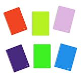 Mopak Neon Serisi Spiralli Defter Pp Kapak A4 60 Yaprak Kareli 6'lı
