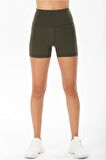 Push Up Kısa Şort Haki