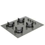 Beko BOCD T 6510 EG Gri Cam Ankastre Ocak