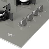 Beko BOCD T 6510 EG Gri Cam Ankastre Ocak