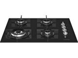 GRUNDIG GIGL 622410 Woklu Ankastre Cam Ocak Siyah