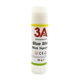 3A Glue Stick Yapıştırıcı 40 gr Kod:904 12 Adet