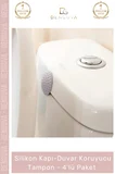 #Stoper Darbe Emici Silikon Duvar Koruma Kapı Kolu Kendinden Yapışkanlı Koruyucu Tampon 4'lü Paket