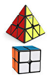 Speed Zeka Küpü Seti Pyraminx,2x2 Akıl Küpü Rübik Küp Speed Küp