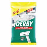Derby Krom 13'lü Tek Bıçaklı Tüm Cilt Tipleri İçin Kullan At Tıraş Bıçağı