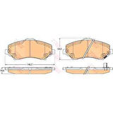 Fiat Fren Balatası Ön - Fren Balatası Ön - Trw Gdb4605