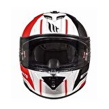 Mt Rapide Duel Gloss Full Face Motosiklet Kaski