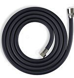 Yapıtaşı YT146 Elit Siyah Pvc Kopmaz Kırılmaz Dolanmaz Banyo Duş Spiral Hortumu 150cm