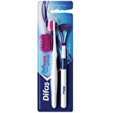 Difaş Full Care Diş Fırçası Ve Dil Temizleyici Ağız Bakım Seti - Mor