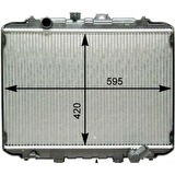 Hyundaı Ticarı Motor Su Radyatoru H100 Minibus 1997-2005 - L300 Minibus 1997-2008 Hcc Marka Yetkili Servis Malzemes - Mando Hc2530043820