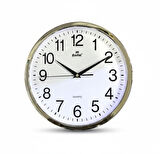 Eastar Metalize Kaplamalı Kabartma Rakamlı Duvar Saati 834