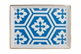 Porland Morocco Serisi 18*13cm Kahvaltı Tabak Desen2 Mavi
