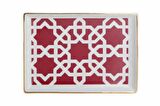 Porland Morocco Serisi 18*13cm Kahvaltı Tabak Desen5 Fuşya