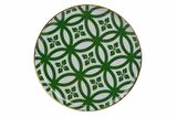 Porland Morocco Düz Tabak Desen1 Yeşil 20cm