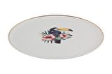 Porland Exotic Desen 3 Düz Tabak 20cm