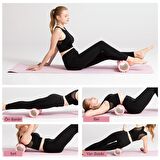 Gymo Pro Series Foam Roller Pilates Masaj Rulosu Pembe