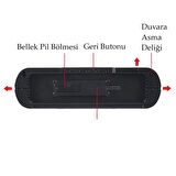 Enarose Elektrikli Hafıza Korumalı Dijital Saat ATC5502 GR