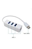 Type c to Usb 2.0 Çevirici 4 Port çevirici adaptör