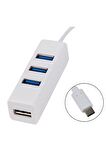 Type c to Usb 2.0 Çevirici 4 Port çevirici adaptör