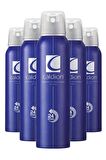 Caldion Pudrasız Ter Önleyici Leke Yapmayan Erkek Sprey Deodorant 150 ml x 6