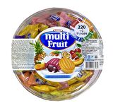 Tayaş Multi Fruit Meyve Sosu Dolgulu Sütlü Bonbon Şeker 1 Kg