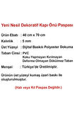 Sweet Home Temalı Kauçuk Kapı Önü Paspası