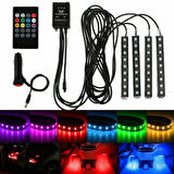 Araç Içi Ayak Altı Müziğe Duyarlı 9 Led Ambians Lambası