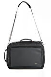 Ççs Siyah El ve Sırtta Taşınabilen Unisex Evrak/Laptop Çanta