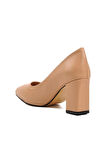 Aspor Bej Kadın Topuklu Ayakkabı