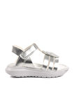 Aspor Gümüş Gri Kız Çocuk Düz Sandalet