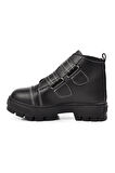 Aspor Siyah Unisex Çocuk Bot