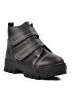 Aspor Siyah Unisex Çocuk Bot