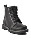 Aspor Siyah Unisex Çocuk Bot